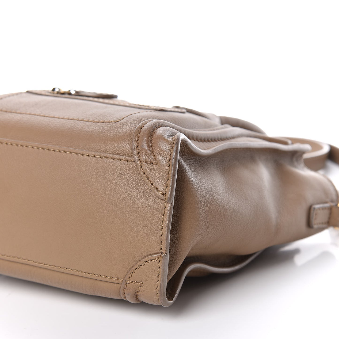 Smooth Calfskin Nano Luggage Camel