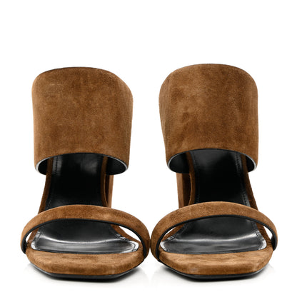 Saint Laurent Suede Oak 100 Mule Sandals 39 Land 2 of 8