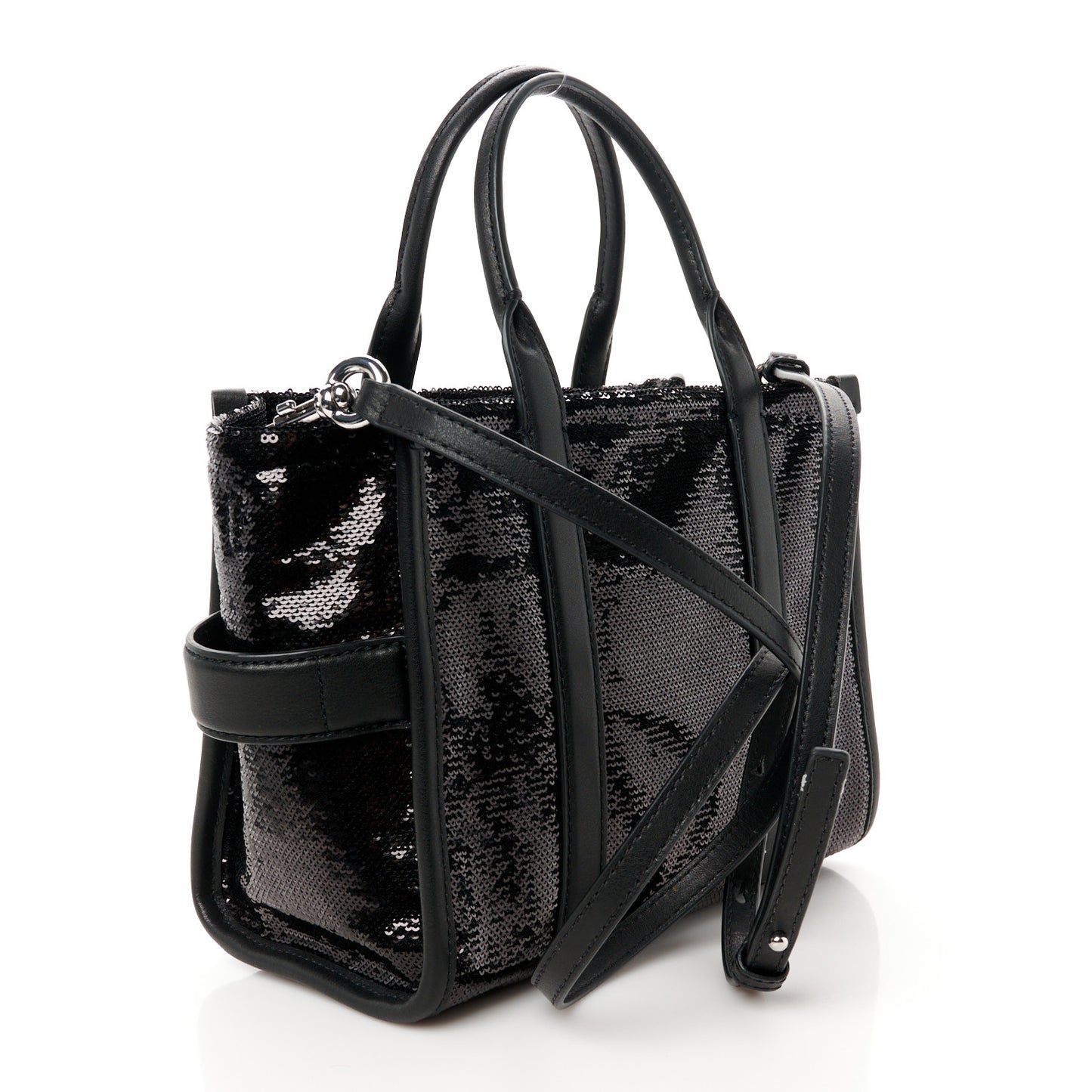 Sequin Small The Tote Bag Black