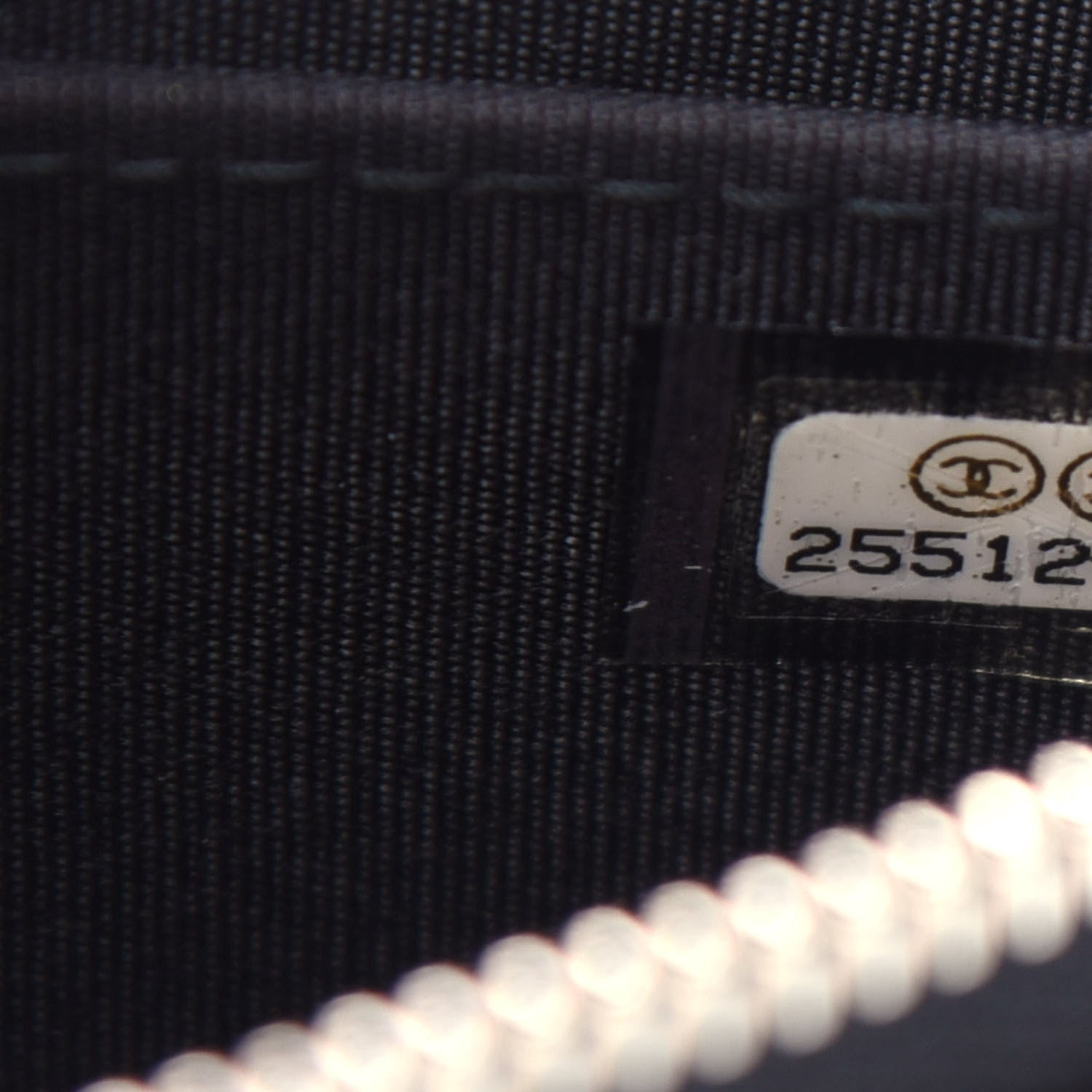 Chanel Lambskin Camellia Embossed Studded Zip Coin Purse Black 7 of 8