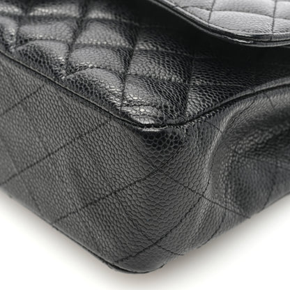 Chanel Caviar Quilted Medium Double Flap Black 10 of 10