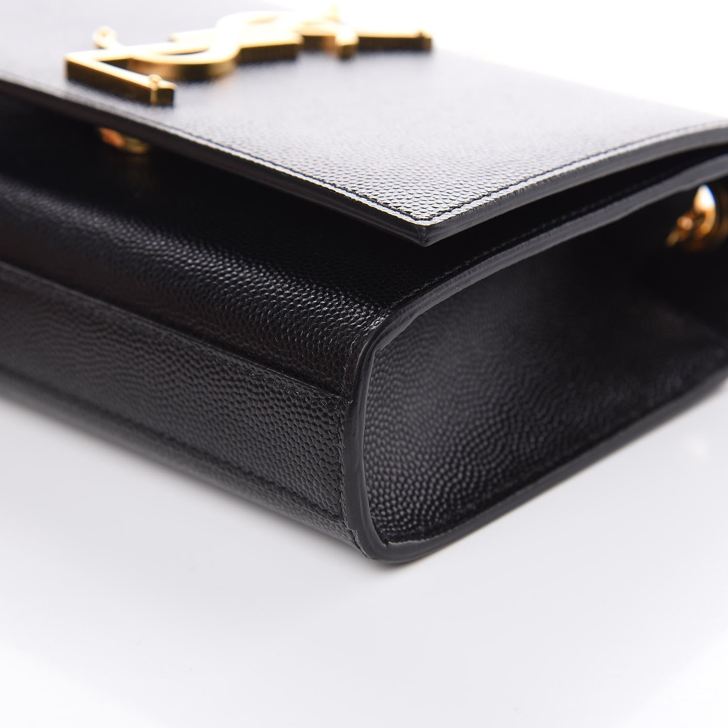 Saint Laurent Grain De Poudre Small Monogram Kate Satchel Black 10 of 11