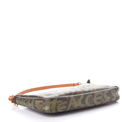 Louis Vuitton Monogram Graffiti Pochette Accessories Kaki 4 of 7