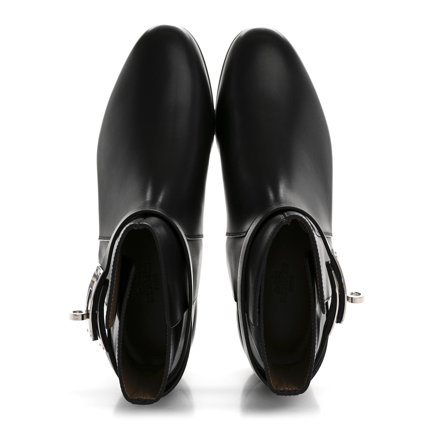 Hermes Calfskin Neo Low Boots 37.5 Black 2 of 10