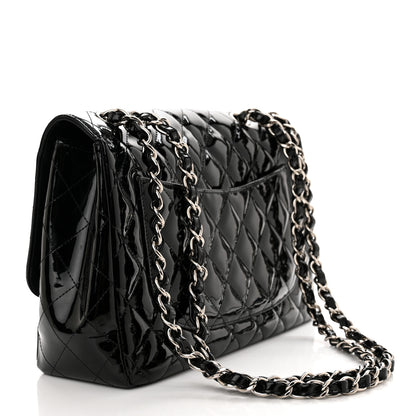Chanel Patent Quilted Jumbo Single Flap Black 3 of 12