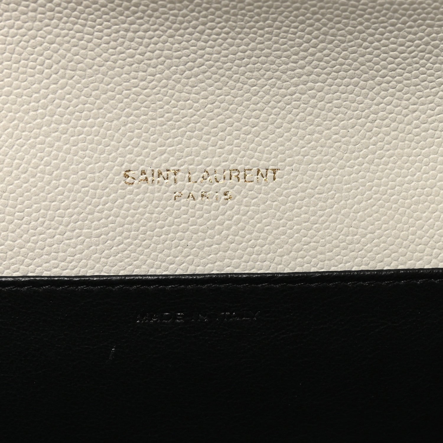 Saint Laurent Grain De Poudre Monogram Uptown Chain Wallet Crema Soft 6 of 11