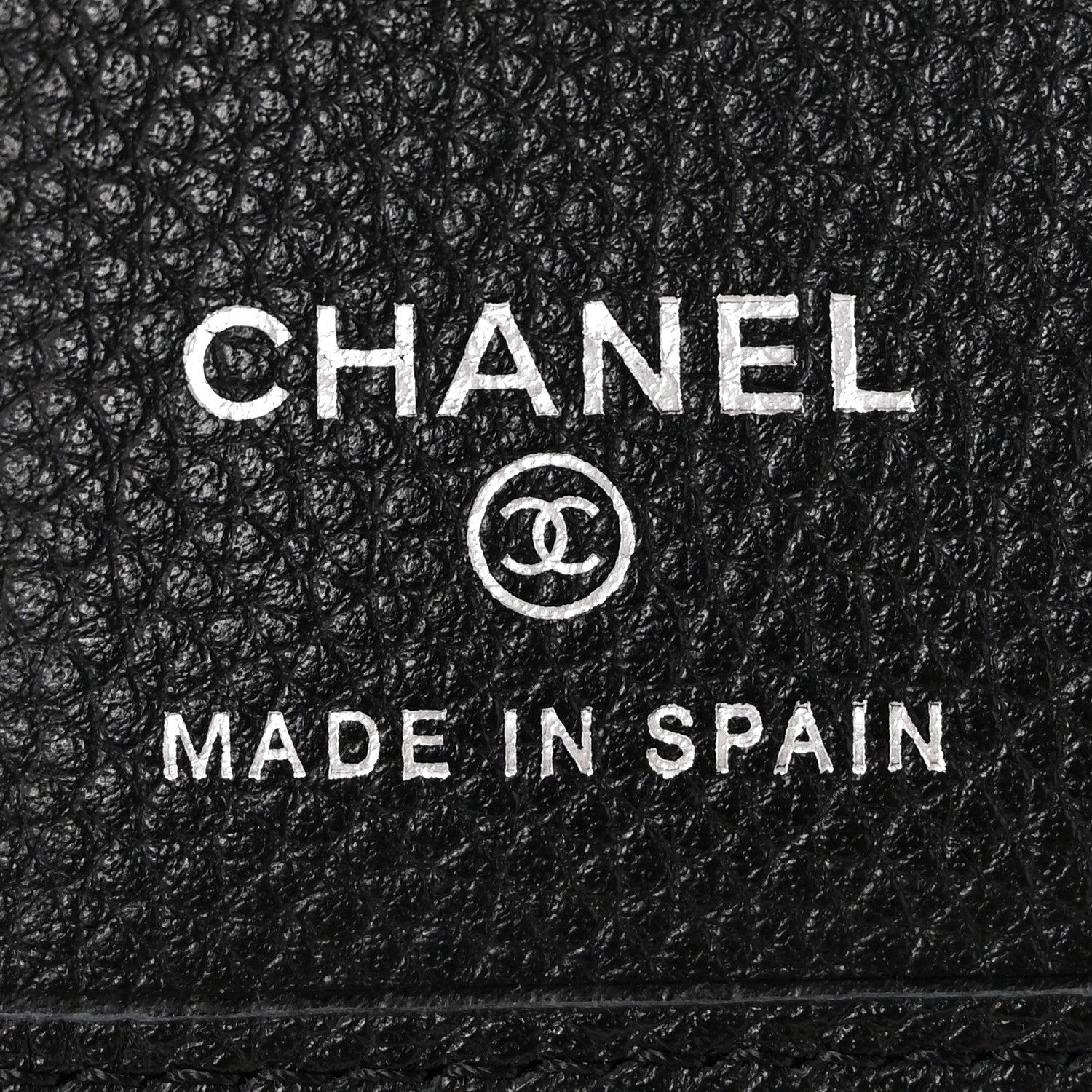 Chanel Grained Calfskin Brilliant Card Holder Black 6 of 7