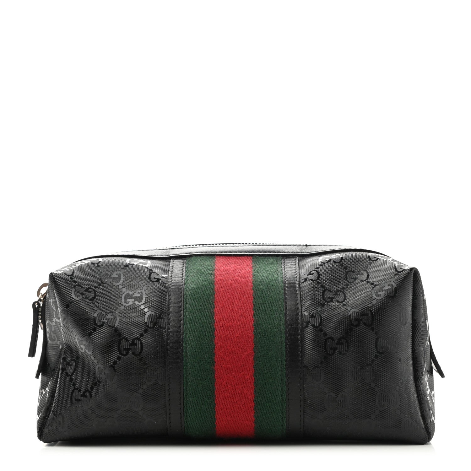 Gucci Imprime Monogram Web Cosmetic Case Black 1 of 11