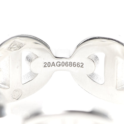 Hermes Sterling Silver PM Chaine d'Ancre Enchainee Band Ring 50 5.25 4 of 6