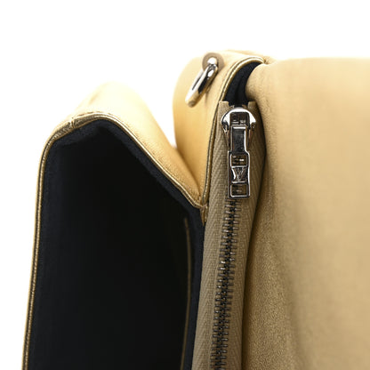 Louis Vuitton Metallic Lambskin Embossed Monogram Pochette Coussin Gold 10 of 12