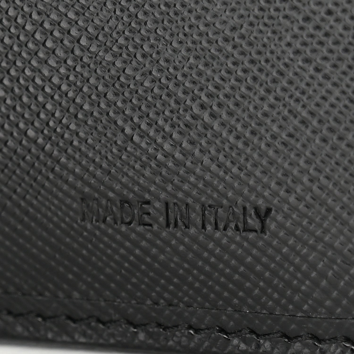 Prada Saffiano Tri-Fold Compact Wallet Black 8 of 11
