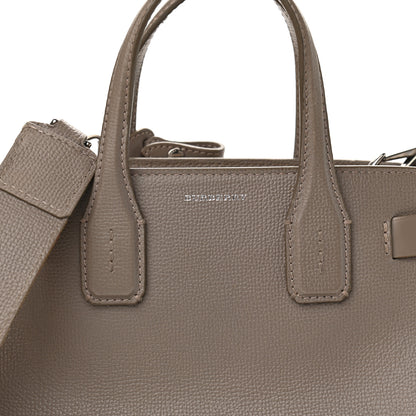 Burberry Derby Calfskin House Check Small Banner Tote Pale Taupe 9 of 15
