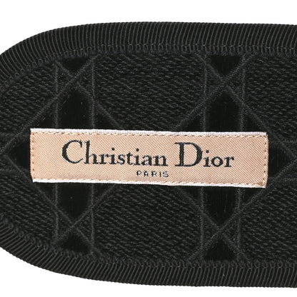 Christian Dior Velvet Cannage Chez Moi Slide Sandal 42 Black 7 of 8