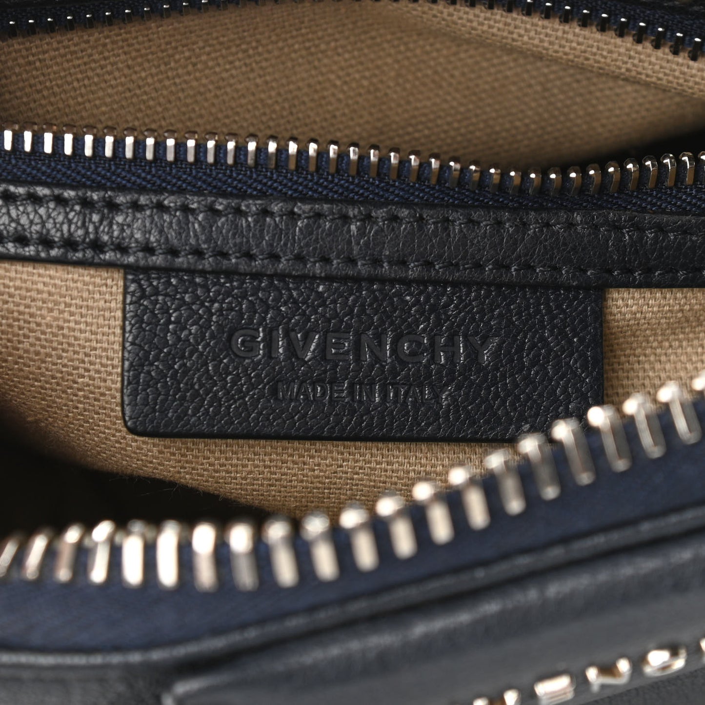 Sugar Goatskin Mini Antigona Navy