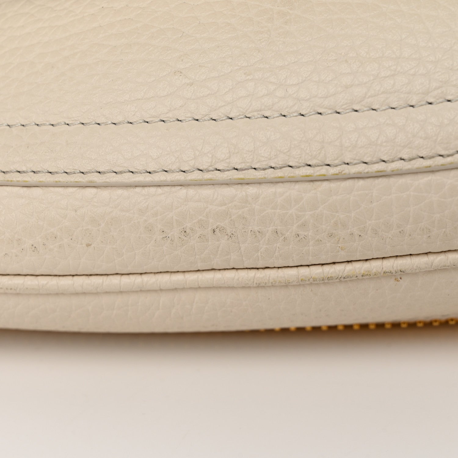 Tom Ford Grained Calfskin Medium Double Strap Jennifer Crossbody Chalk 13 of 14