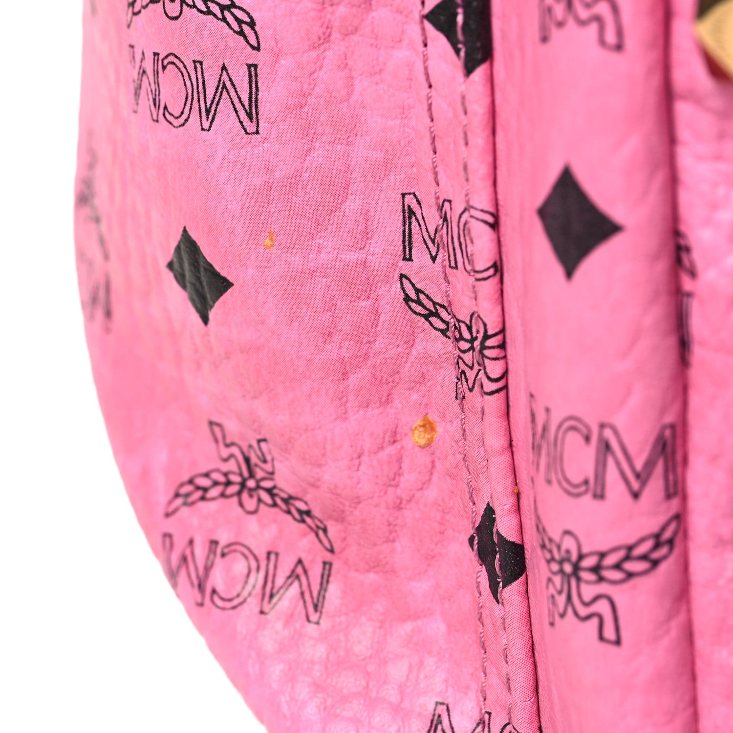 MCM Visetos Small Side Stud Stark Backpack Pink 10 of 10