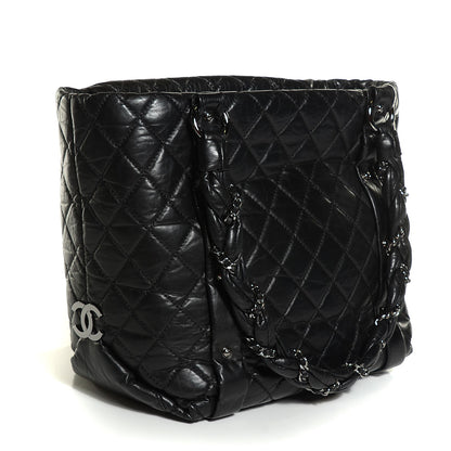 Chanel Distressed Lambskin Lady Braid Ligne Tote Black 3 of 7