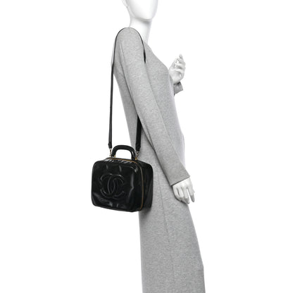 Chanel Patent Timeless CC Vanity Case Black 2 of 13