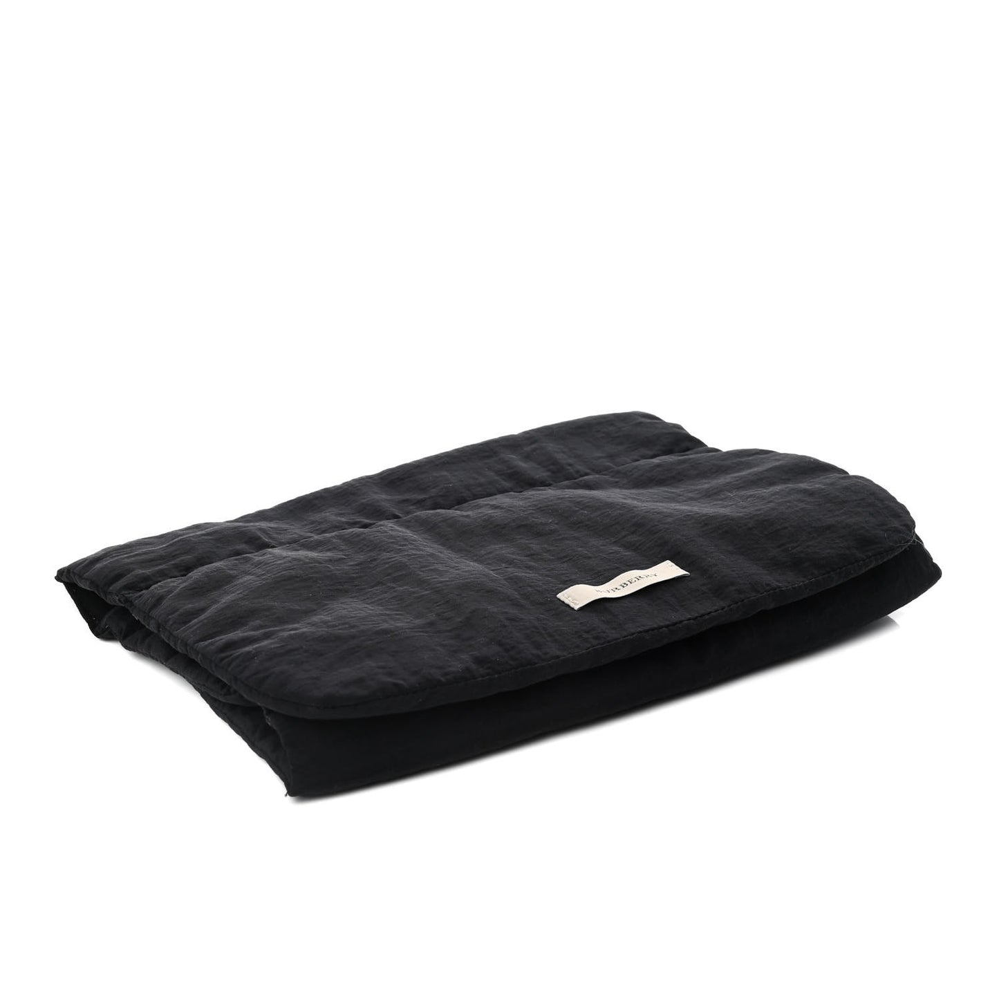 Grainy Calfskin Diaper Bag Black