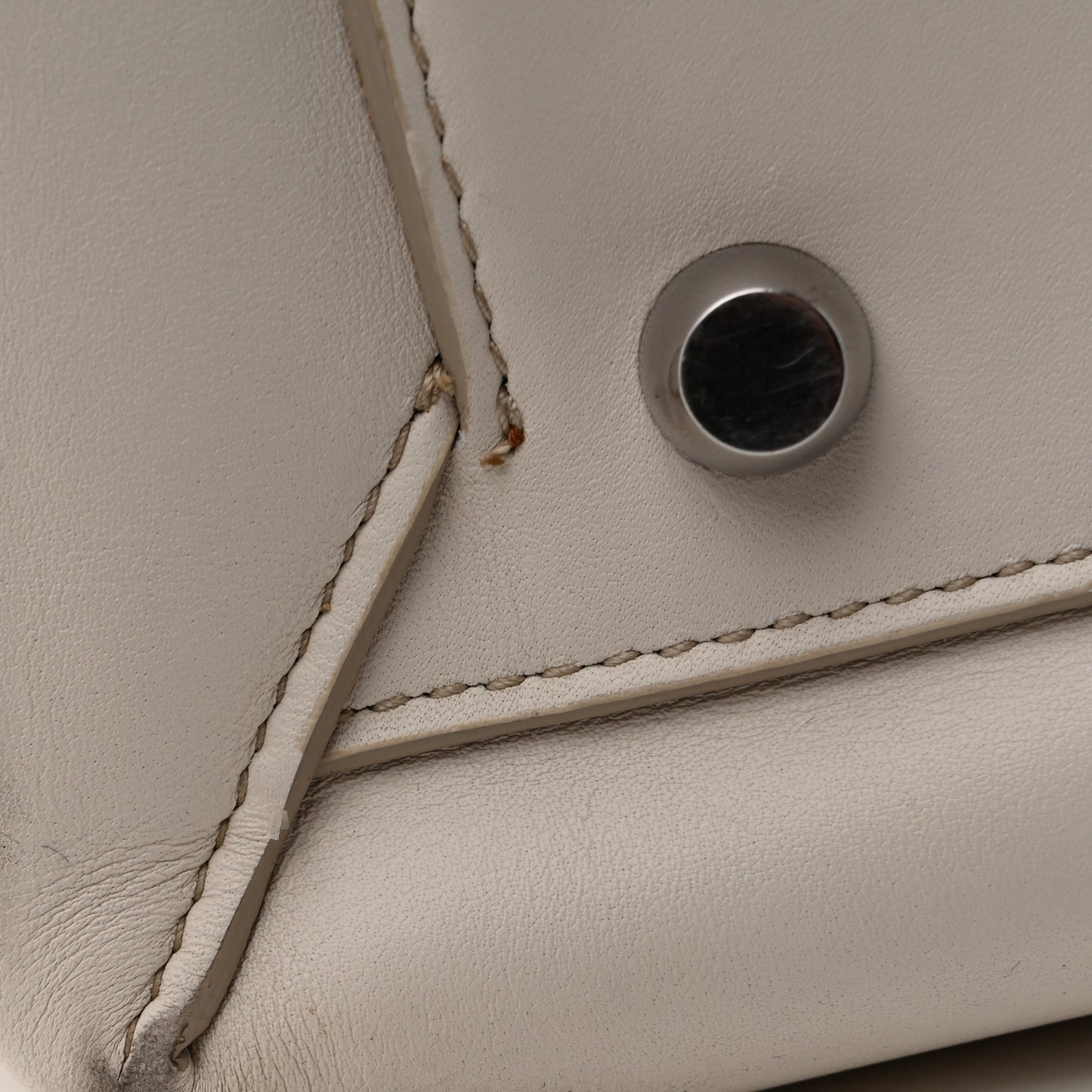 French Calfskin Maxi Intrecciato Large Arco  Bianco