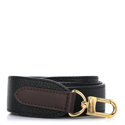 Louis Vuitton Calfskin Jersey Shoulder Strap Black 1 of 4