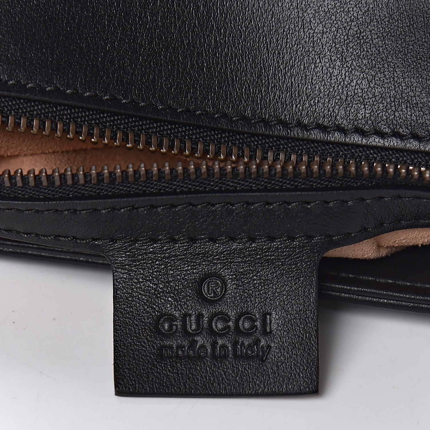 Gucci Calfskin Matelasse Small GG Marmont Shoulder Bag Black 6 of 11