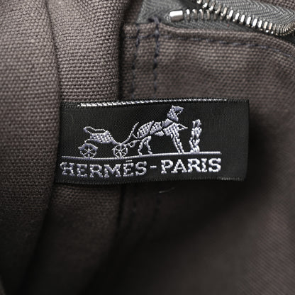 Hermes Canvas Fourre Tout PM Grey Orange 6 of 12