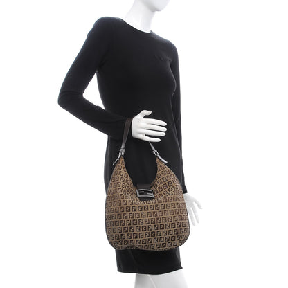 Fendi Zucchino Hobo Dark Brown 2 of 9