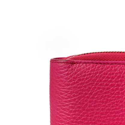 Gucci Pebbled Calfskin Zip Around Wallet Pink 19 of 20