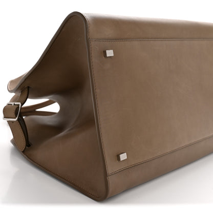The Row Polished Saddle Calfskin Soft Margaux 15 Mouse Grey 8 of 11