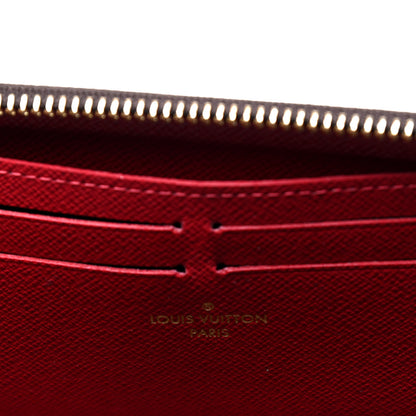 Louis Vuitton Damier Ebene Clemence Wallet Cherry 4 of 5