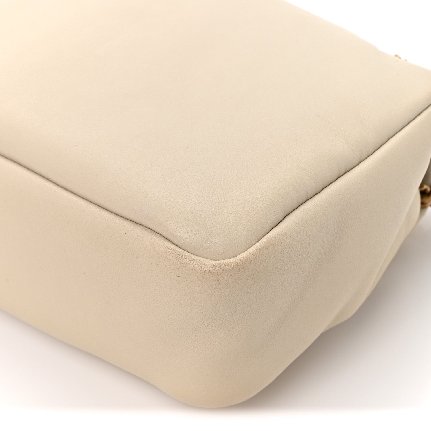 Saint Laurent Plunged Lambskin Calypso Blanc Vintage 10 of 12