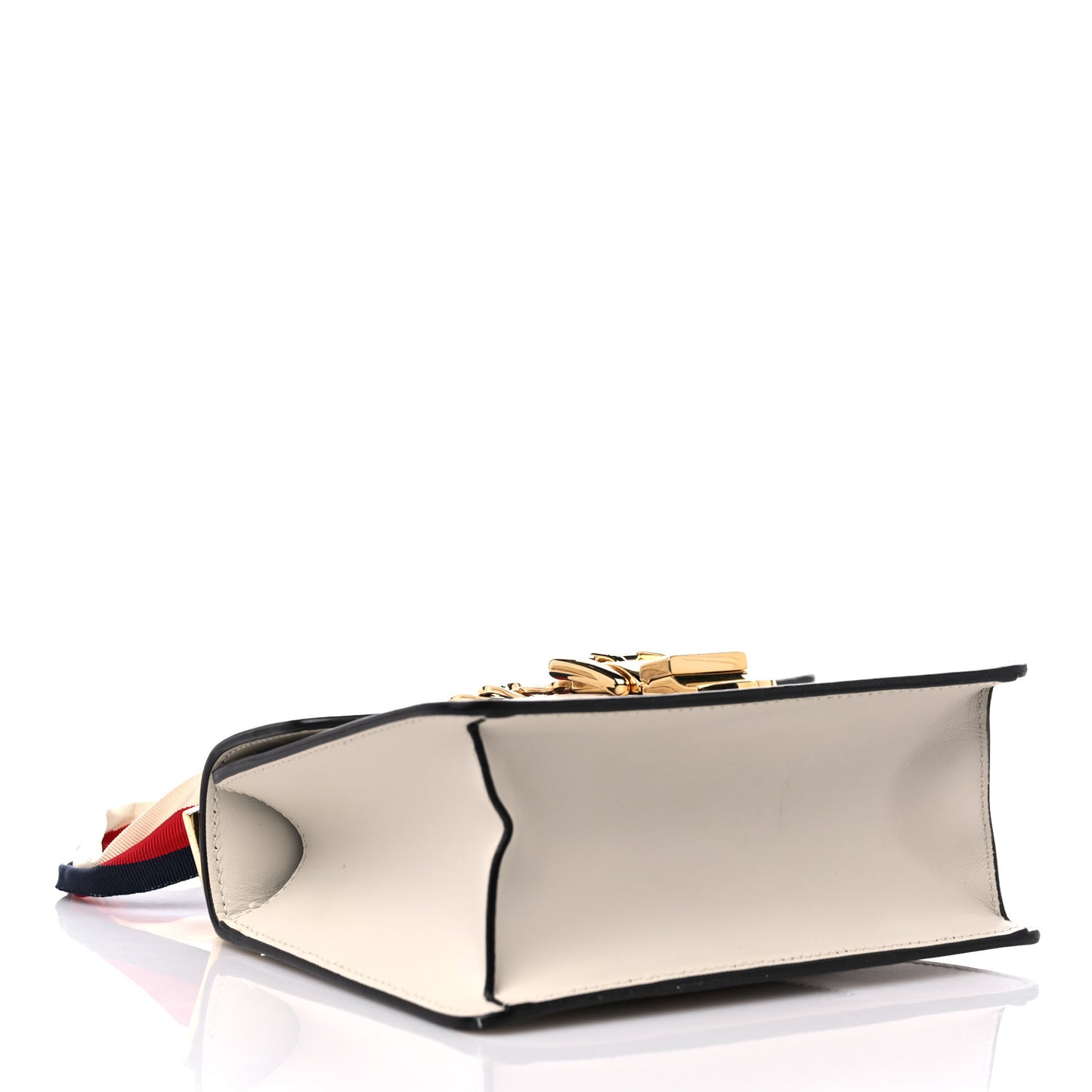 Calfskin Mini Sylvie Chain Shoulder Bag White