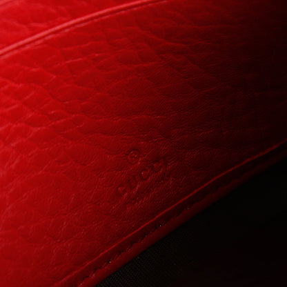 Gucci Pebbled Calfskin Soho Continental Wallet Red 7 of 7