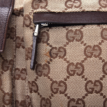 Gucci GG Monogram Double Pocket Belt Bag Dark Brown 12 of 12