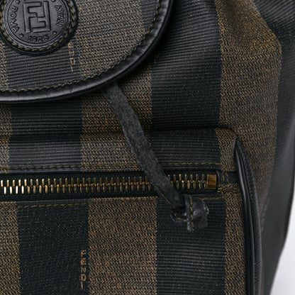 Fendi Coated Canvas Pequin Drawstring Backpack Tobacco 15 of 19