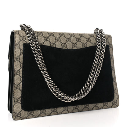 Gucci GG Supreme Monogram Medium Dionysus Shoulder Bag Black 3 of 10