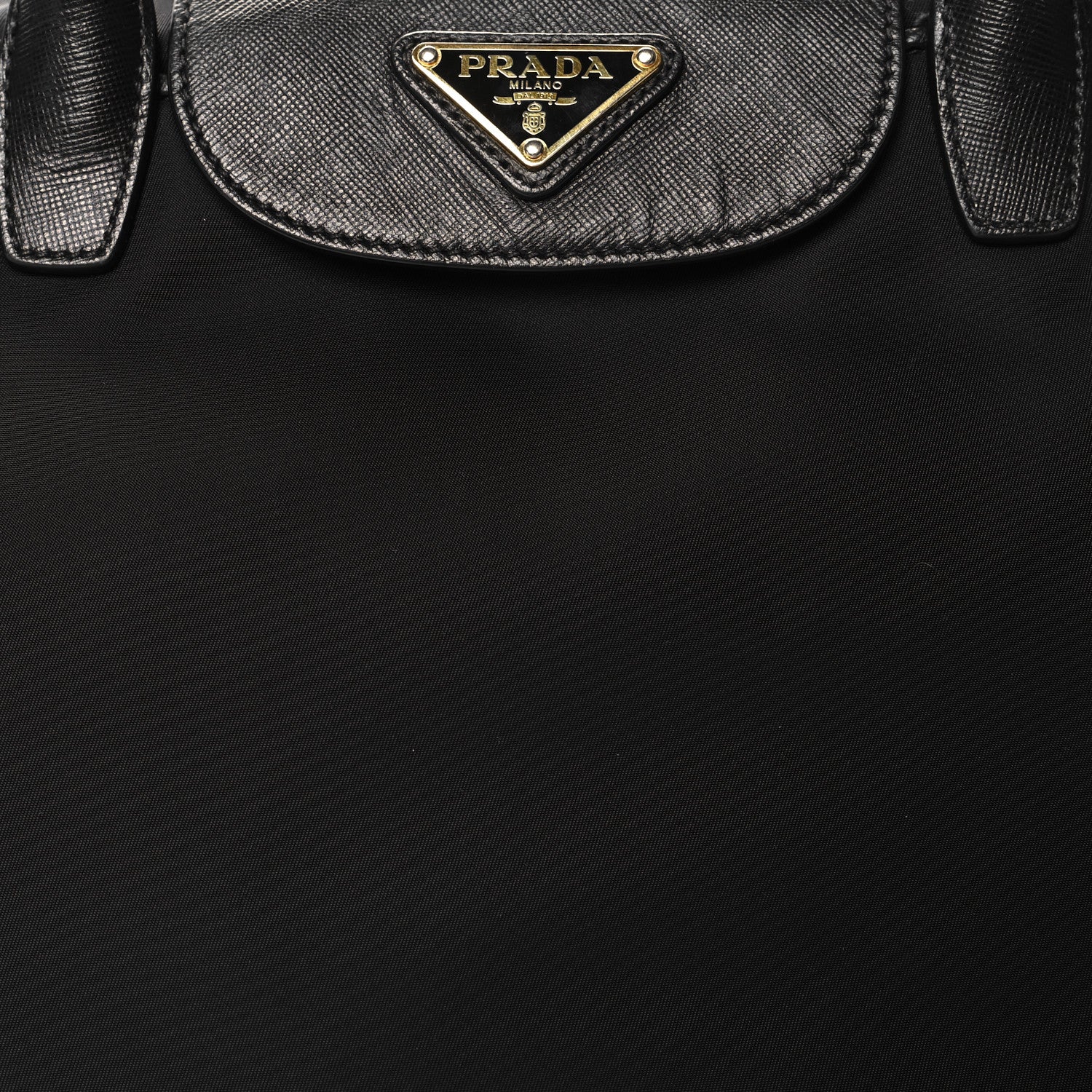 Prada Tessuto Nylon Saffiano Tote Black 7 of 10