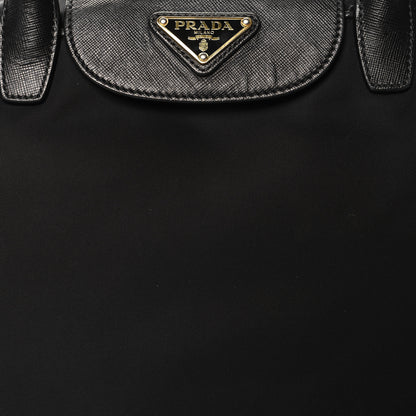Prada Tessuto Nylon Saffiano Tote Black 7 of 10