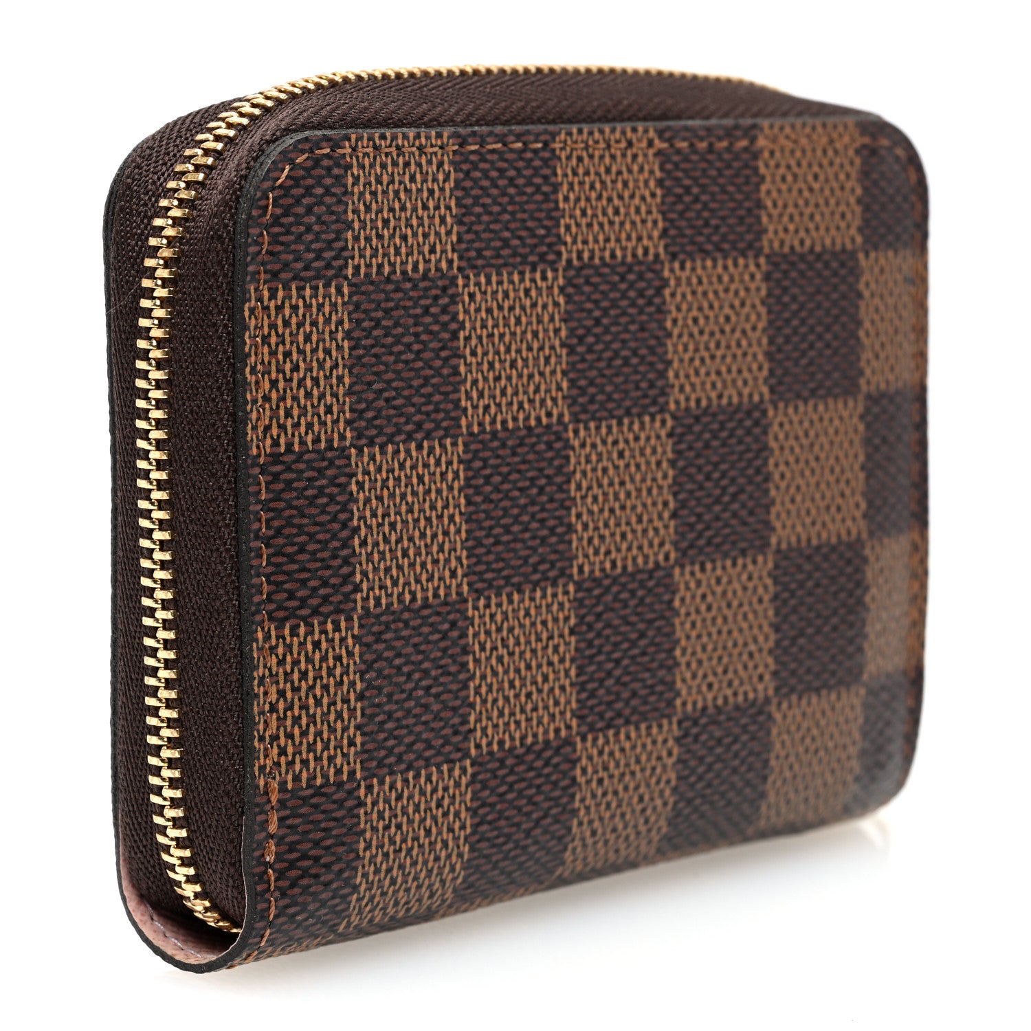 Louis Vuitton Damier Ebene Zippy Coin Purse Rose Ballerine 3 of 6