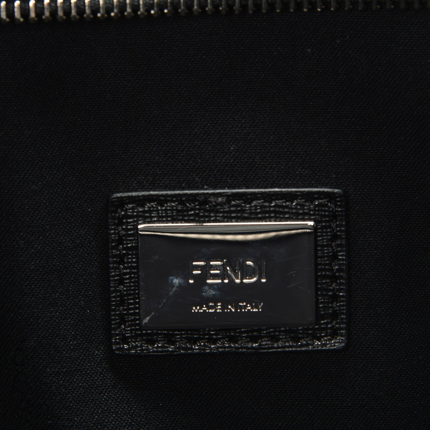 Fendi Vitello Elite Cuoio Monster Buggies Medium Roll Tote Blue Royal Black 6 of 7