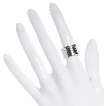 Bulgari 18K White Gold B.Zero1 Four-Band Ring 50 5.5 2 of 4