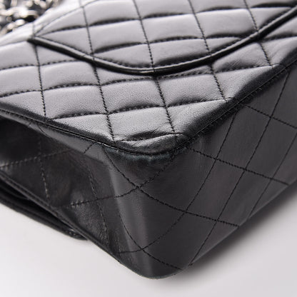 Chanel Lambskin Quilted Medium Double Flap Bag Black 13 of 27