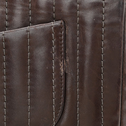 Chanel Lambskin Vertical Quilted Medium Single Flap Brown 14 of 14