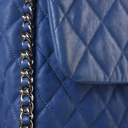 Chanel Washed Lambskin Quilted Chain Around Maxi Flap Light Blue 11 of 17