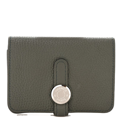Hermes Togo Dogon Card Case Vert De Gris 1 of 6