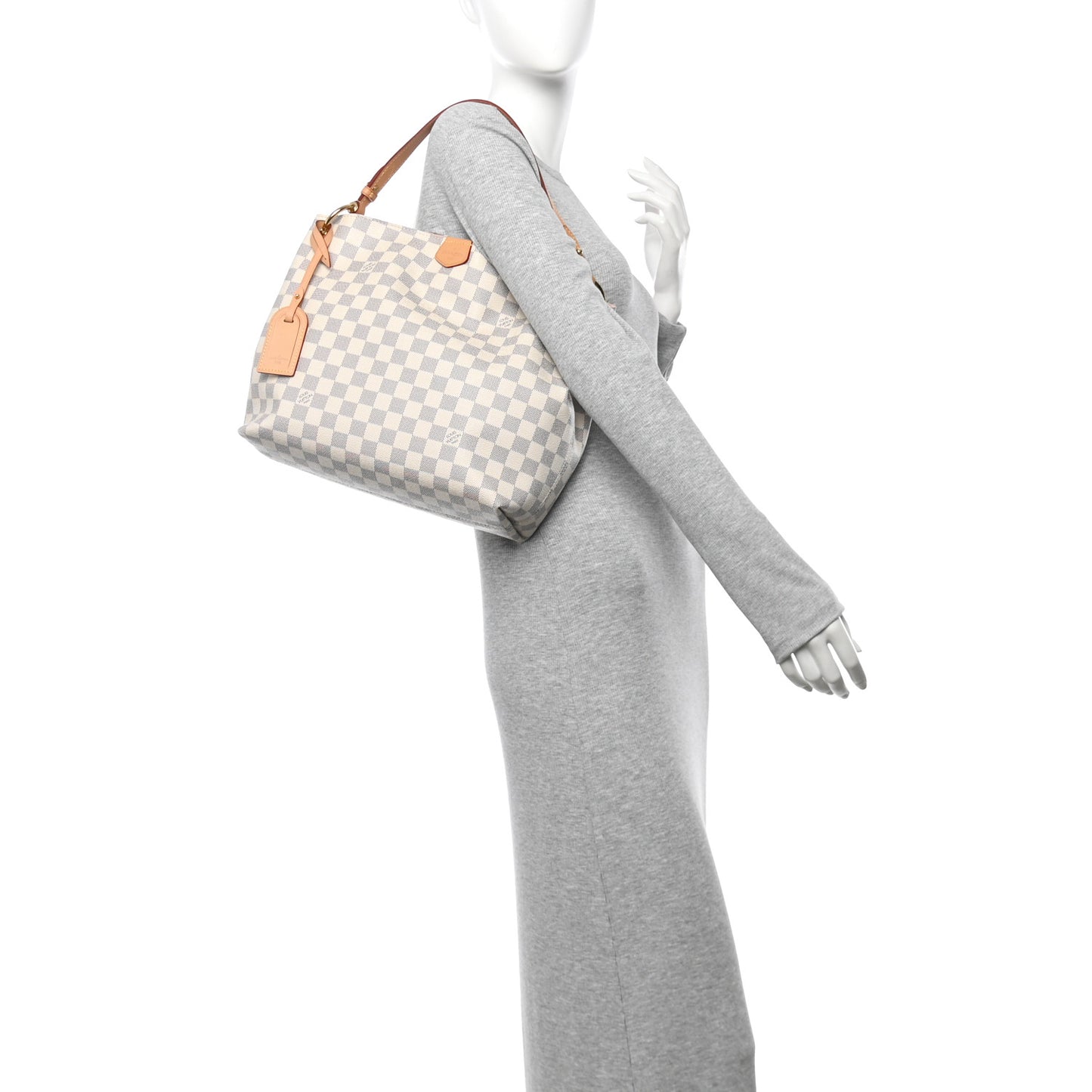 Damier Azur Graceful PM Rose Ballerine