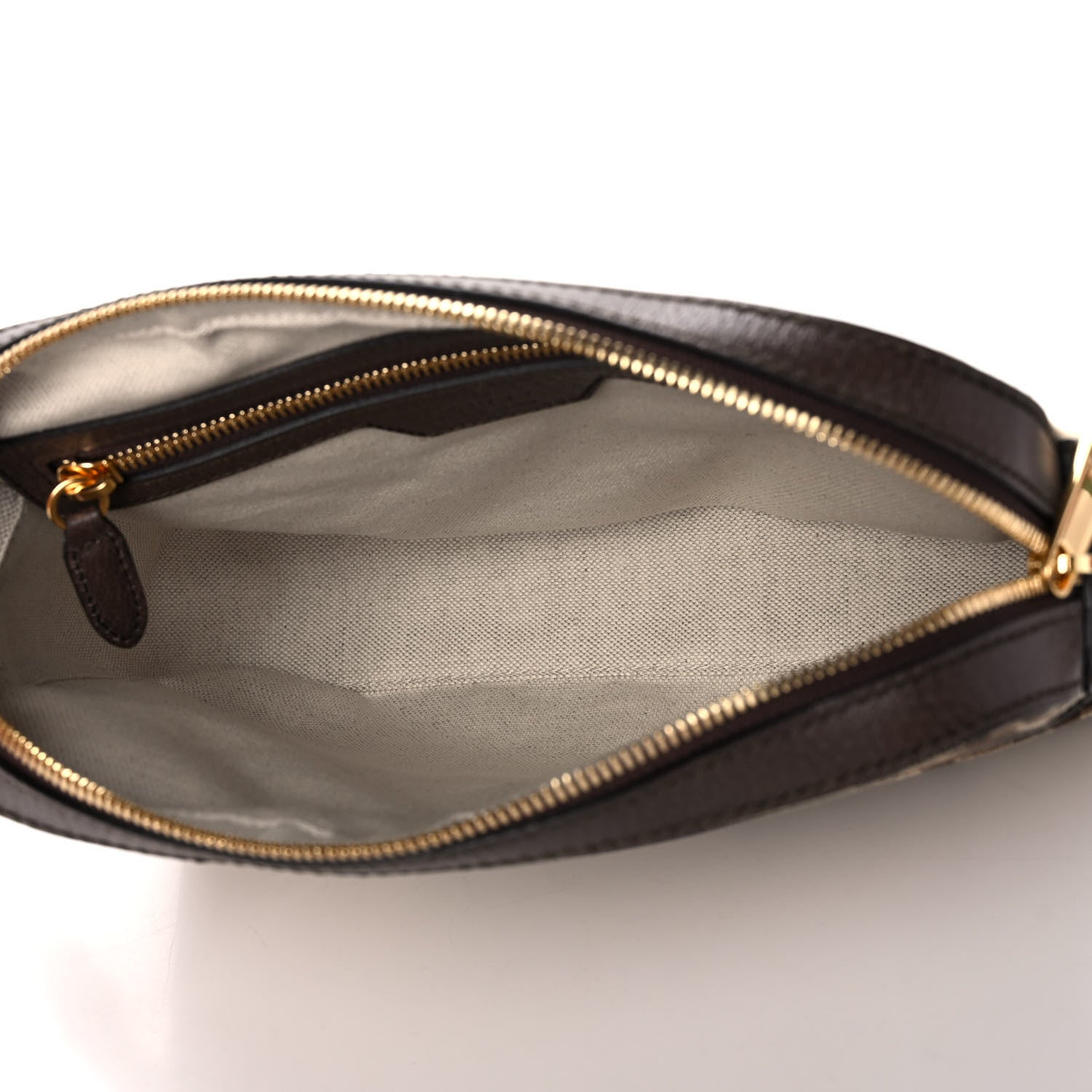 Gucci Monogram Jumbo GG Textured Dollar Calfskin Web Messenger Shoulder Bag Camel Ebony New Acero 5 of 11