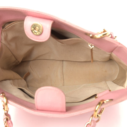 Chanel Caviar Quilted Petit Shopping Tote PST Pink 5 of 19