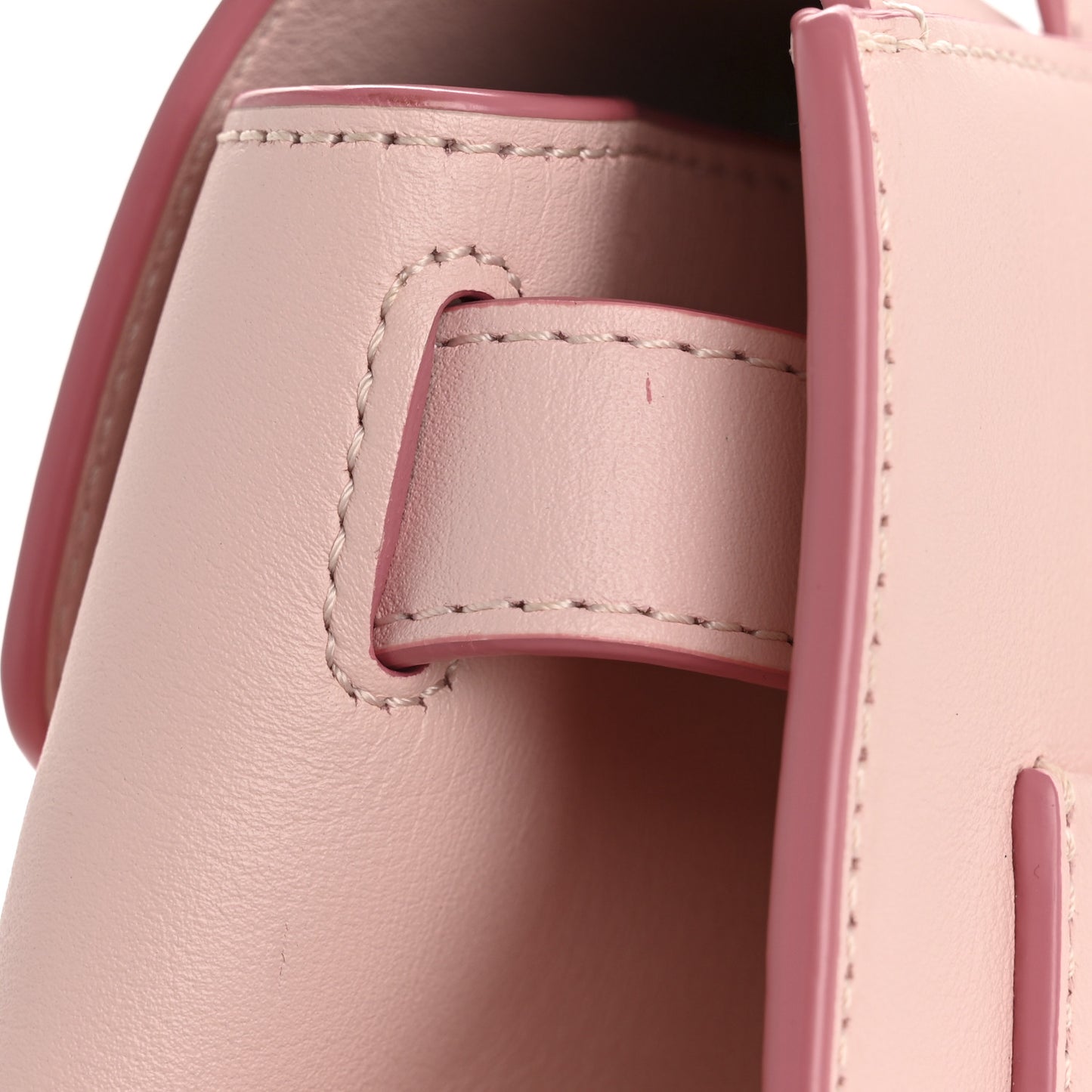 Calfskin Essential Visetos Small Backpack Powder Pink
